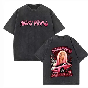 2024 Nicki Minaj Tour Shirts Harajuku Hip Hop Streetwear Cotton Vintage T-Shirts