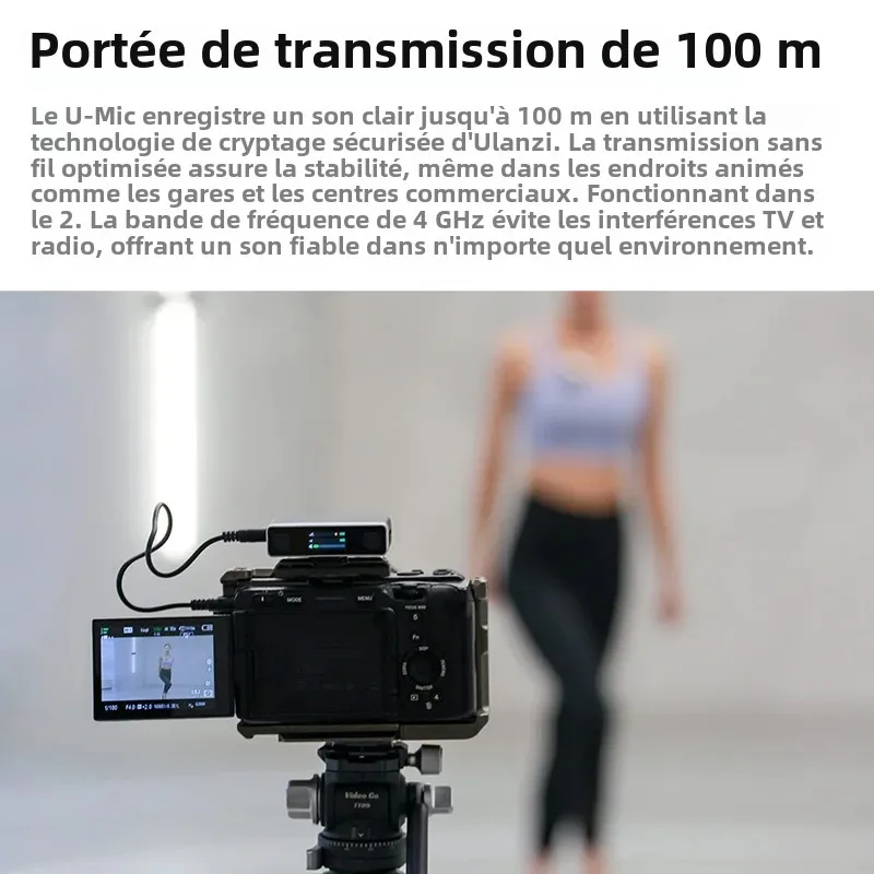 Microphone Sans Fil Compatible Avec Dji Action 5 Pro/4/3/2