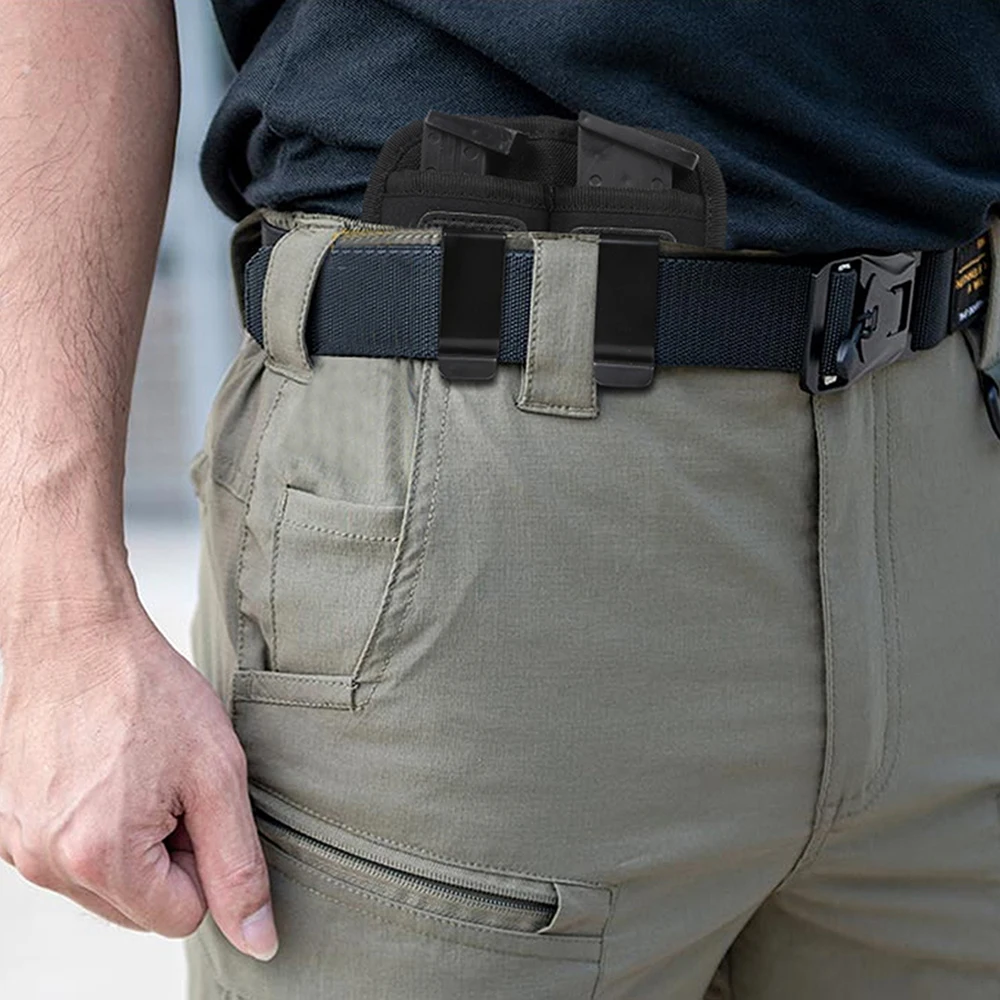 Magazine Pouch Ammo Pouch Ammunition Bag Hand Gun Holster Tactical Magazine Pouch Holster Concealed Waist Mag Holder Belt Clip for 9mm .40mm Pistol Glock 19 21 22 23 Ruger SR40 Full Size
