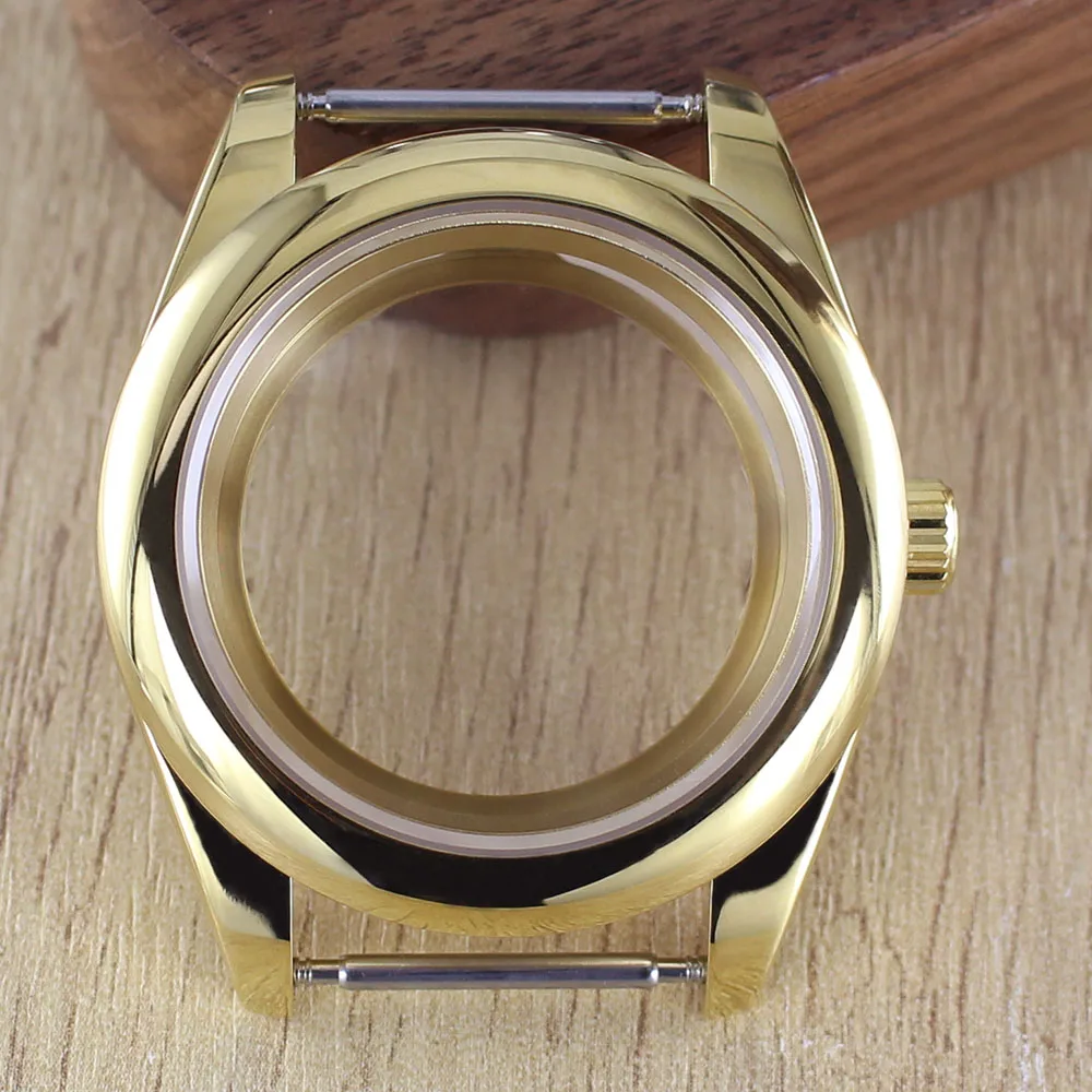 Fashion Round Edge Watch Case with Sapphire Glass - Waterproof, 36mm/39mm, 28.5mm Dial Compatibility