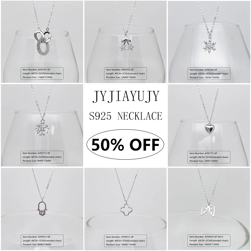 

JYJIAYUJY 100% Sterling Silver S925 Necklace Big Sale Different Styles Fashion Hypoallergenic Fine Jewelry Gift ZBLJ-Necklace-9