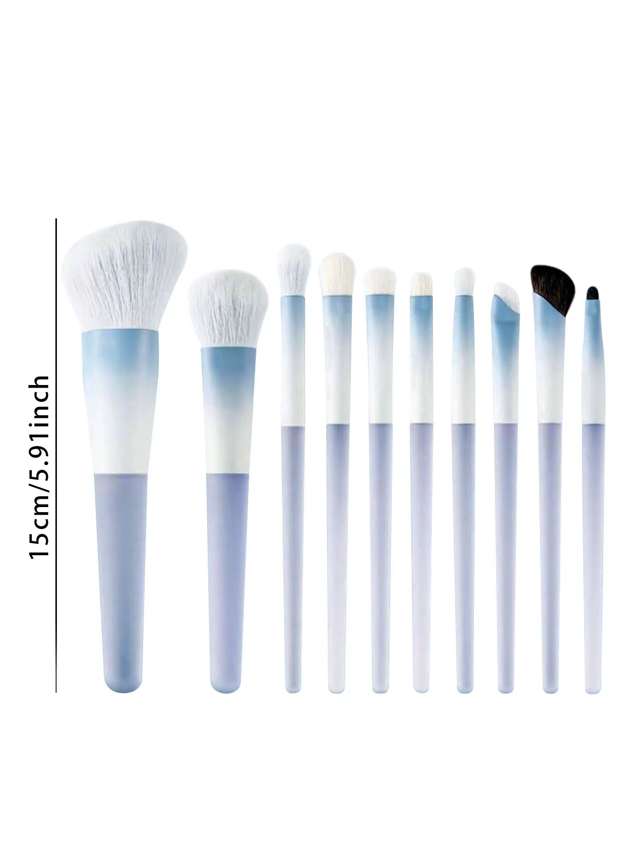 Premium 10-Piece Makeup Brush Set with Soft, Skin-Friendly Fibers