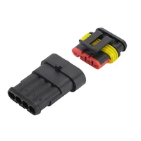 4Pin Waterproof AMP Auto Connector 18AWG M/F 1.5mm Term Quick Disconnect for Car Truck VehicleDJ7041-1.5-11/21 282088-1/282106-1 6