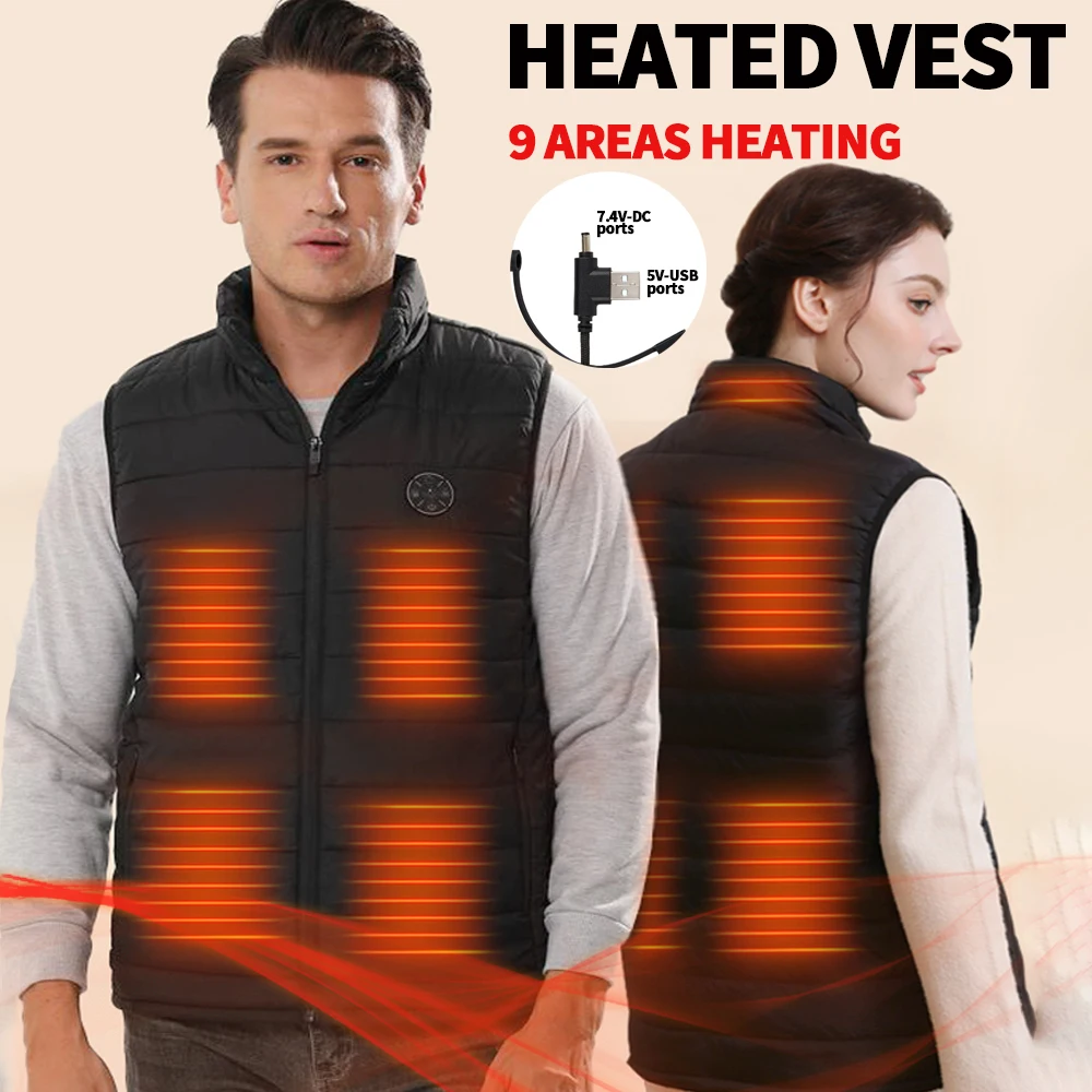 Electric Heating Vest Heated Down Jacket usb Jacket Body Warmer heated jacket