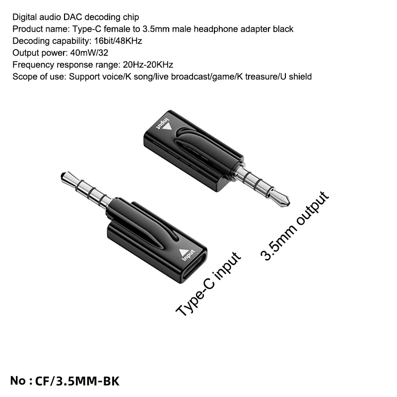 USB-C to 3.5mm AUX Audio Adapter for Headphones and Car Audio Systems