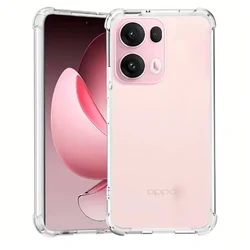 Transparent Shockproof TPU Silicone Phone Case with Lens Protector - Ultra Clear Cover for OPPO A5X 5G 2025 (Clear)