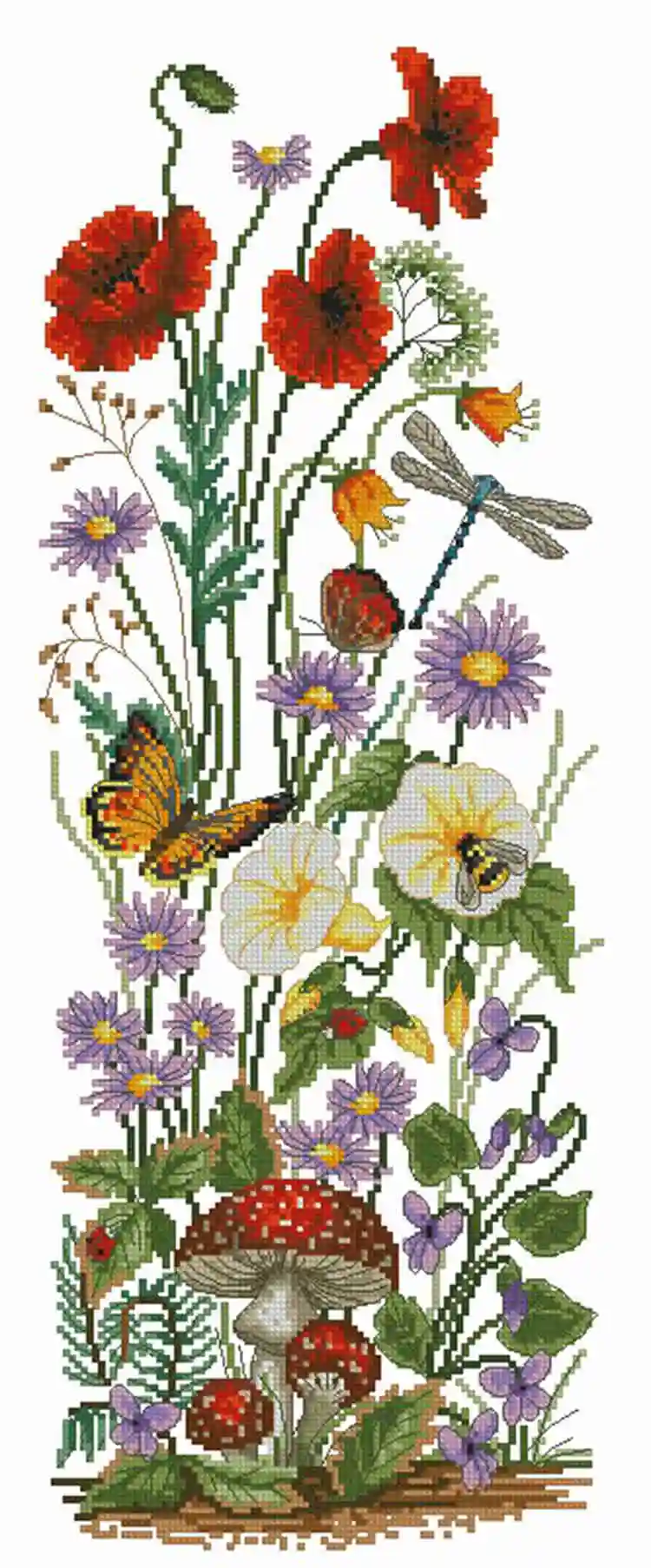 

Маки 27-56 Высокое качество, красивый прекрасный Набор для вышивки счетным крестом, высота, игла своими руками