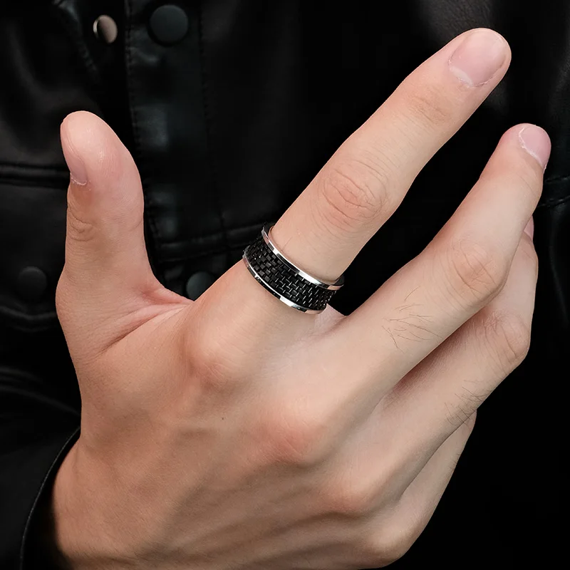 Rings For Men Original Fashion Male Classics Black Ceramics 9mm Wedding Engagement Jewelry,Engraving,Free Shipping