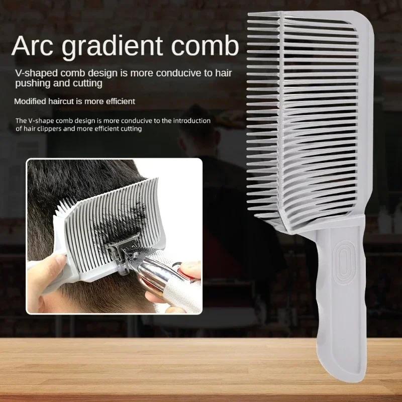 Fading Comb Professional Barber Clipper Blending Flat Top Hair Cutting Comb For Men Heat Resistant Fade Brush Barber Accessories