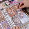 Small Mochi Card Album, Polaroid Album, Small Cards, Loose leaf Storage Ins Style Four Palace Grid Star Card Album 5