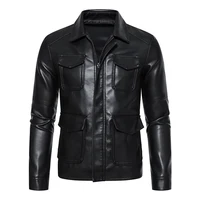 TRAF Spring Leather Men's Youth Trend Autumn And Winter New Slim Korean Version Of Handsome Men's Coat Leather Jacket Men 1