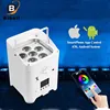 No Tax Flight case 8pcs 6x18W Wireless Battery Powered Par Light RGBWAUV 6IN1 Remote Wifi Portable LED Stage Effect Light bag 2