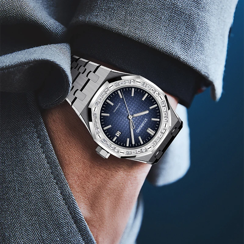 STAR KING 2024 New Men's Watches Luxury Automatic Watch For Men Mechanical 42.5MM WristWatch Stainless Steel Man Watch