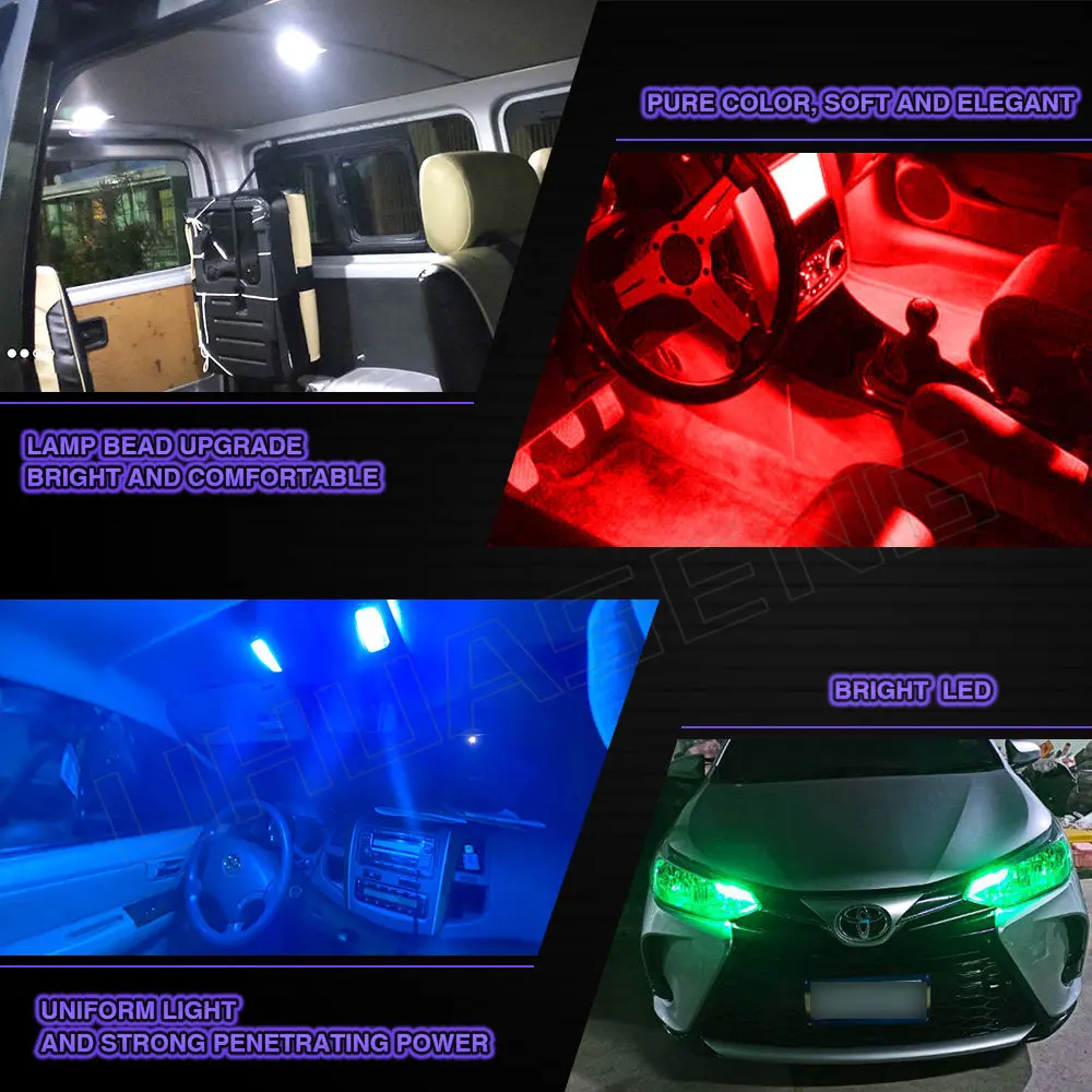 UHUASENG LED , T10, H6W, BA9S, BAX9S, BAY9S, H21W, W5W, 194, T4W, 26smd, ׸ , ڵ  Ʈ, ȣ , DRL ڹ, 2 