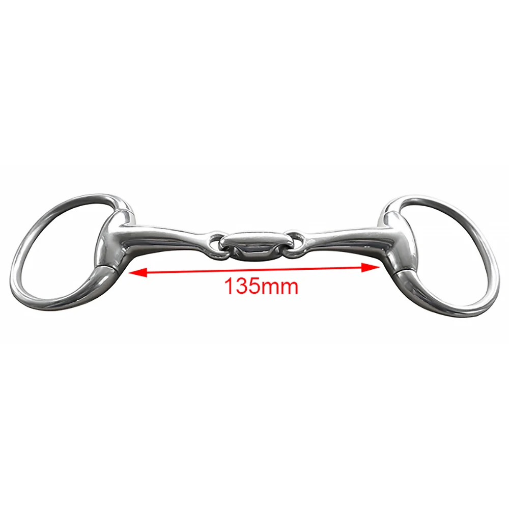 Stainless Steel Horse Mouth Ring Horse Chew Jointed Mouth Bit Horse Training Equipment Equestrian Products 3