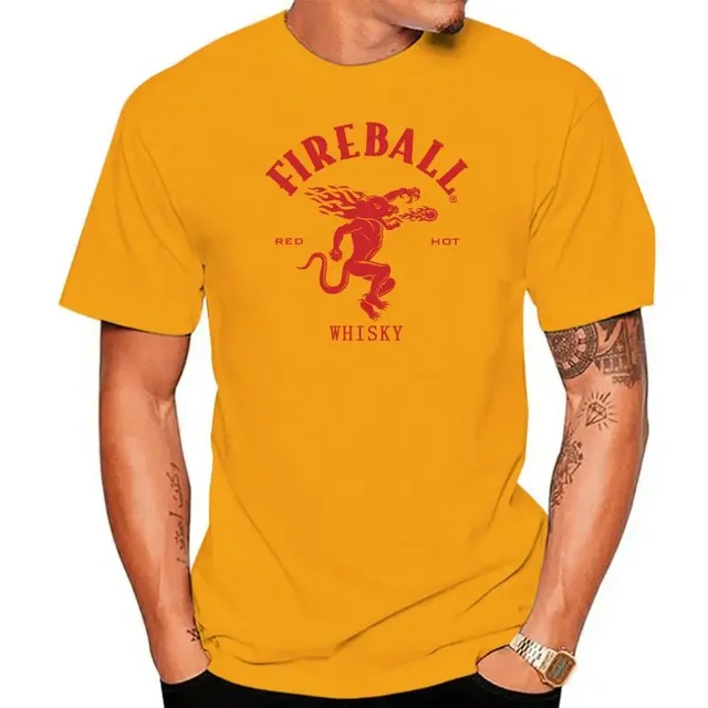 Fireball 시나몬 위스키의 과감한 스타일을 표현하는 독특하고 편안한 티셔츠
