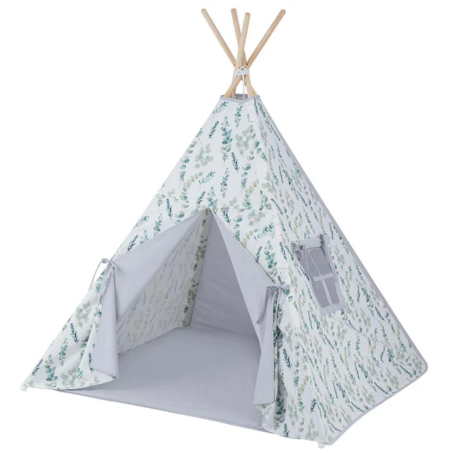 Laan Bermad mythologie Children's Tipi Tent With Carpet, Eucalyptus - Toy Tents - AliExpress