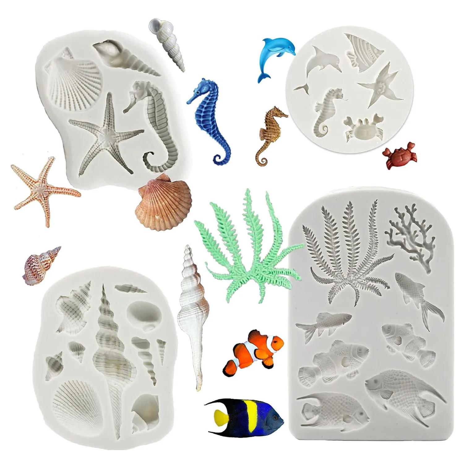 Ensemble D'aquarelles Coquillages Hippocampes étoiles De Mer Crabes Ouvre Un Nouvel Onglet Trouver Images Stock 75458881