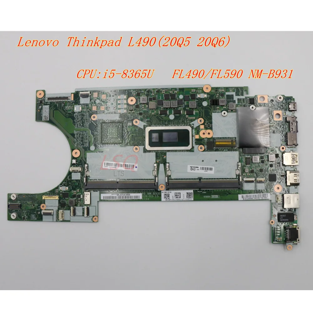 

Новинка, материнская плата для ноутбуков Lenovo Thinkpad L490(20Q5 20Q6), системная плата ЦПУ: Φ FL490/FL590, фонарь 02DM254 02DM255 02DM262 02DM260