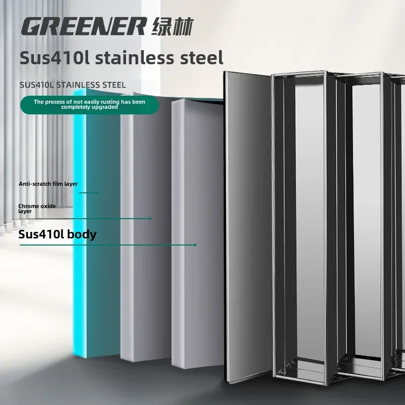 Heavy Duty Stainless Steel Toolbox with 3-Layer Folding and Carrying Handle - Industrial Grade for Home and Car 2