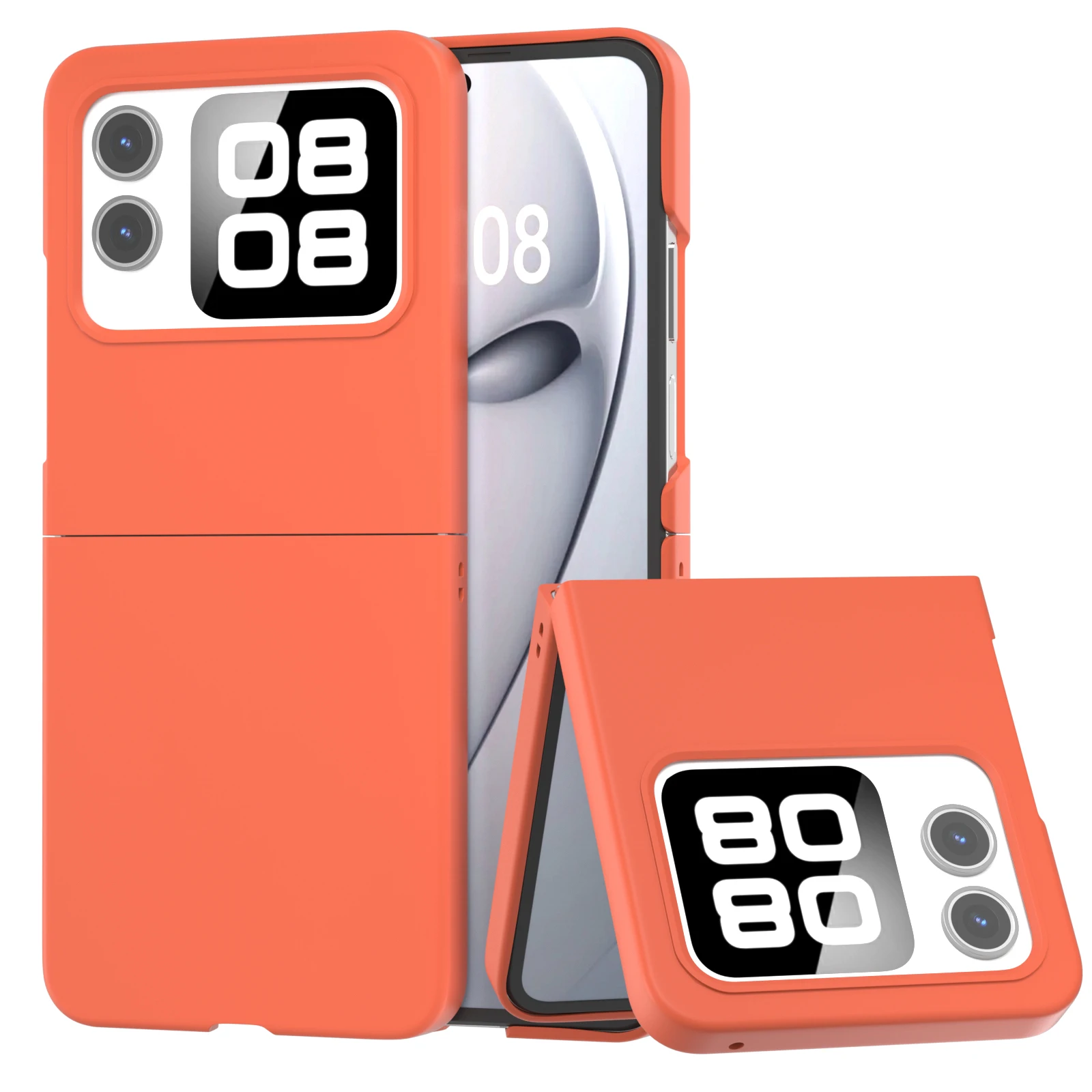 Ultra-Thin Soft Touch Silicone Case for Foldable Phones - Super Slim Protective Cover with Anti-Fouling Hard PC Back
