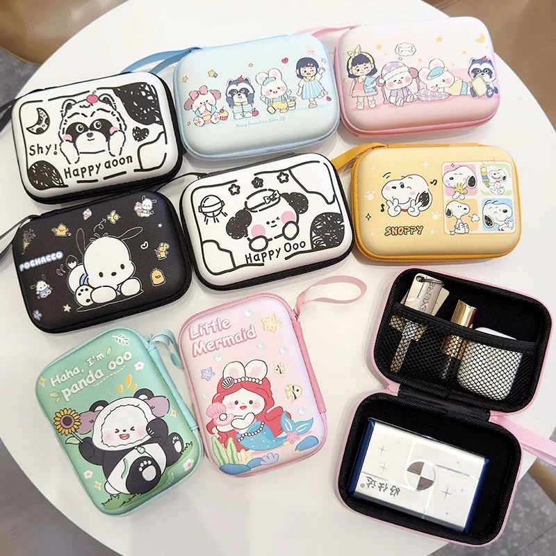

Sanrios Kawaii HelloKittys Pochacco Cable Digital Accessories Storage Bag Cute Hard Disk Package Charging Cable Protective Case