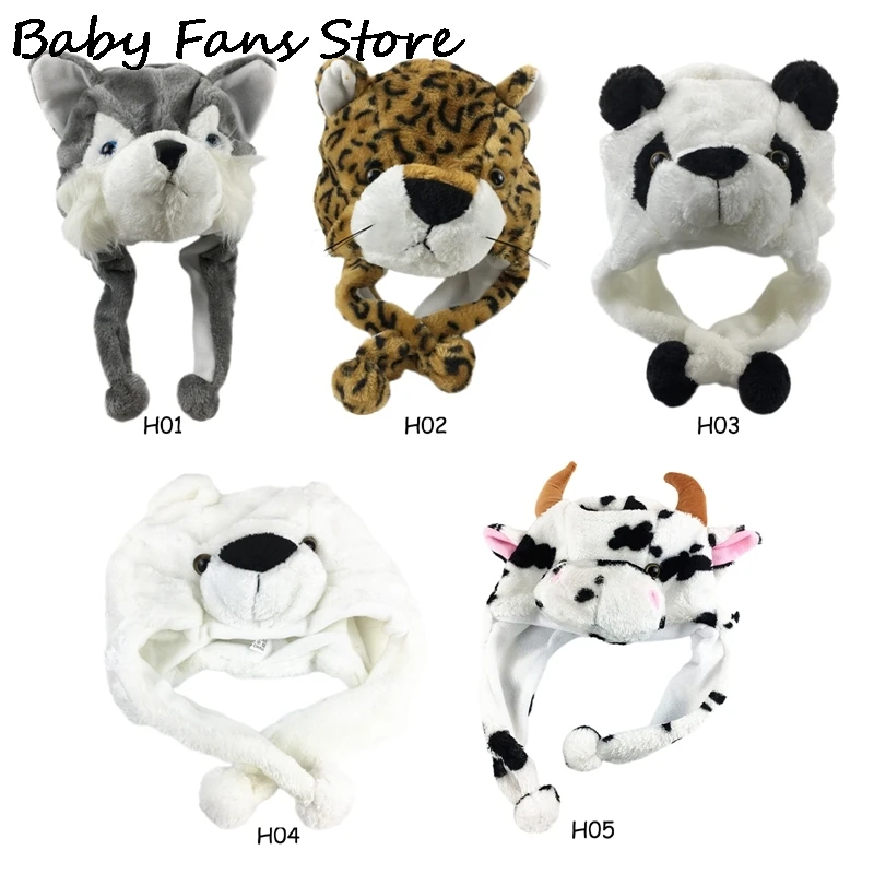 AnimalCuteHatStudentSchoolCosplayWinterCapsSoftPlushFunny