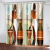 3D Cheap Modern Luxury African Woman Sheer Thin Shading Curtain for Window Living Room Bedroom Kitchen Treatment  Rod Pocket 2