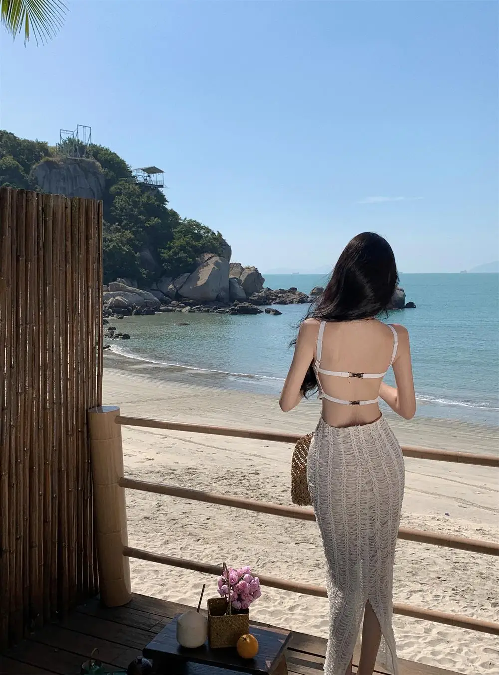 Sexy Knitting Backless Bodycon Dresses for Women Halter Slim Party Dress Sleeveless Korean Fashion Holiday Style Vestidos Mujer