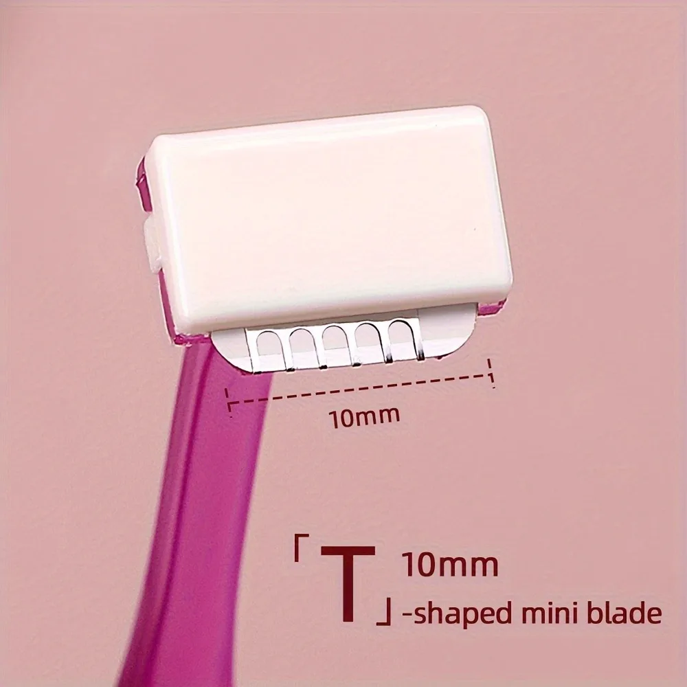 3pcs/Set Eyebrow Razor Set, T-shaped Stainless Steel Safety Eyebrow Shaping Razor, Hair Trimmer Eyebrow Shaper, Makeup Tools