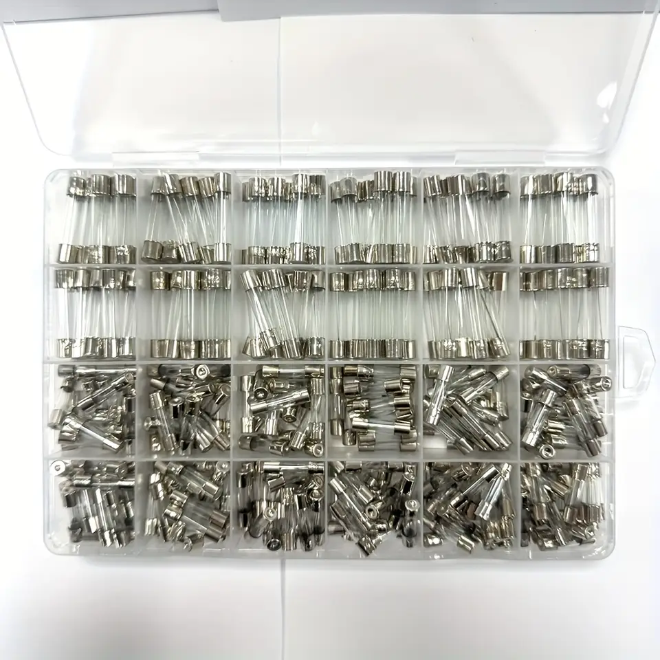 360pcs Automotive Glass Fuse Assortment Kit 250V 0.5A-25A 5x20mm 6x30mm Diameter Electrical Fuses for Cars with 24 Values image 2