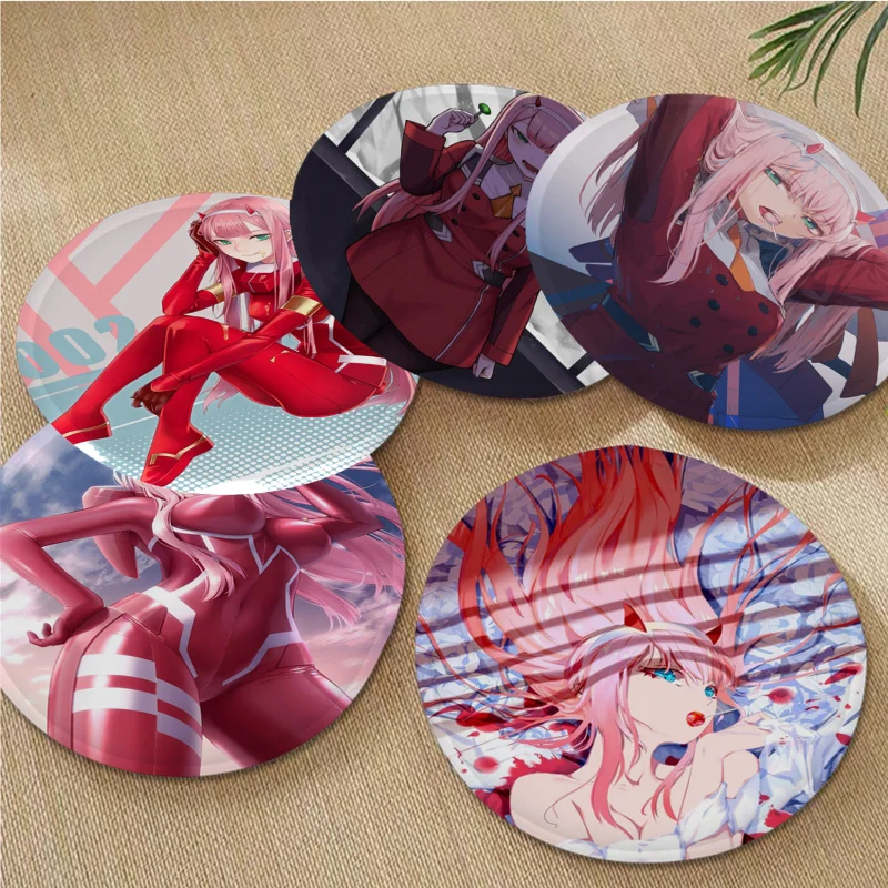 

Zero Two Darling In The Franxx Anime Cushion Mat Style Plush Cushion Home Back Cushion Soft Comfortable 50x50cm Cushion Pads