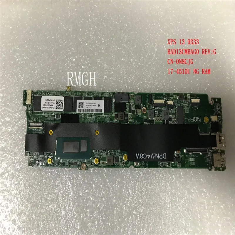 

Для dell XPS 13 9333 DAD13CMBAG0 CN-0N8CJG 0N8CJG N8CJG Материнская плата ноутбука со стандартным процессором 8G RAM протестирована