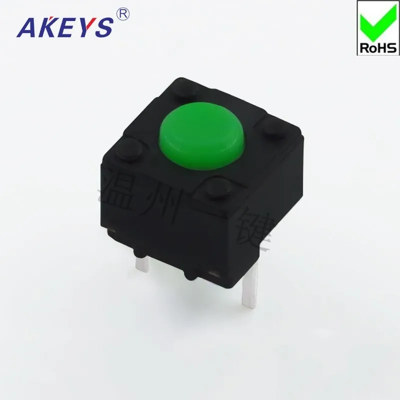 10 Pz Ts-E012 6*6*5.7 Tact Switch Dip 2 Pin Interruttore Di Controllo Della Pressione Mini Touch Switch Pulsante Verde