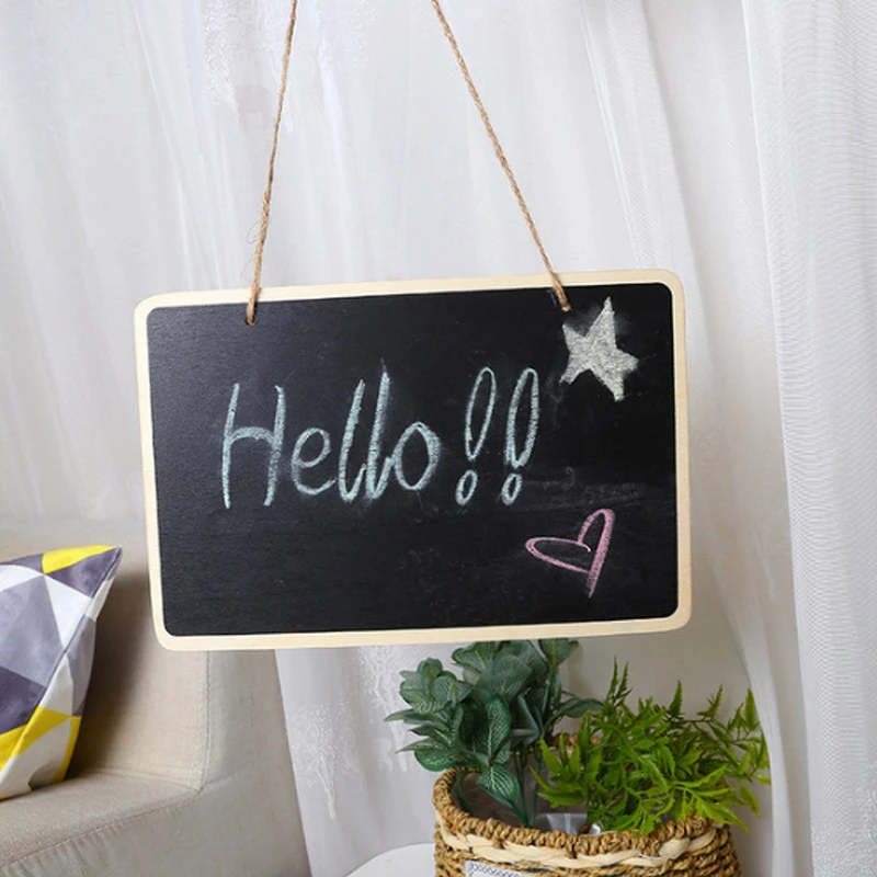 20*30cm Small Blackboard Home Wooden Message Board Decorative Message Board Office Blackboard