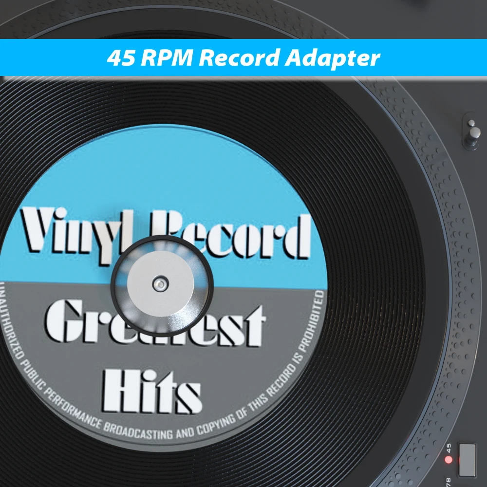 Vinyl Record Dome Center Adapter Universal 45 RPM Turntable Aluminum Accessories for 7 Inch EP Record Vinyl 1Pcs audio adapter audio adapter set turntable adapter