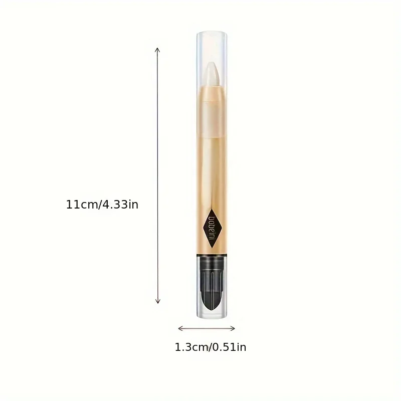 Metallic Double-head Eyeshadow Stick Diamond Shimmer Highlighter Pencil Ultra Pigmented Long Lasting Cream Eye Shadow Sponge Pen 4
