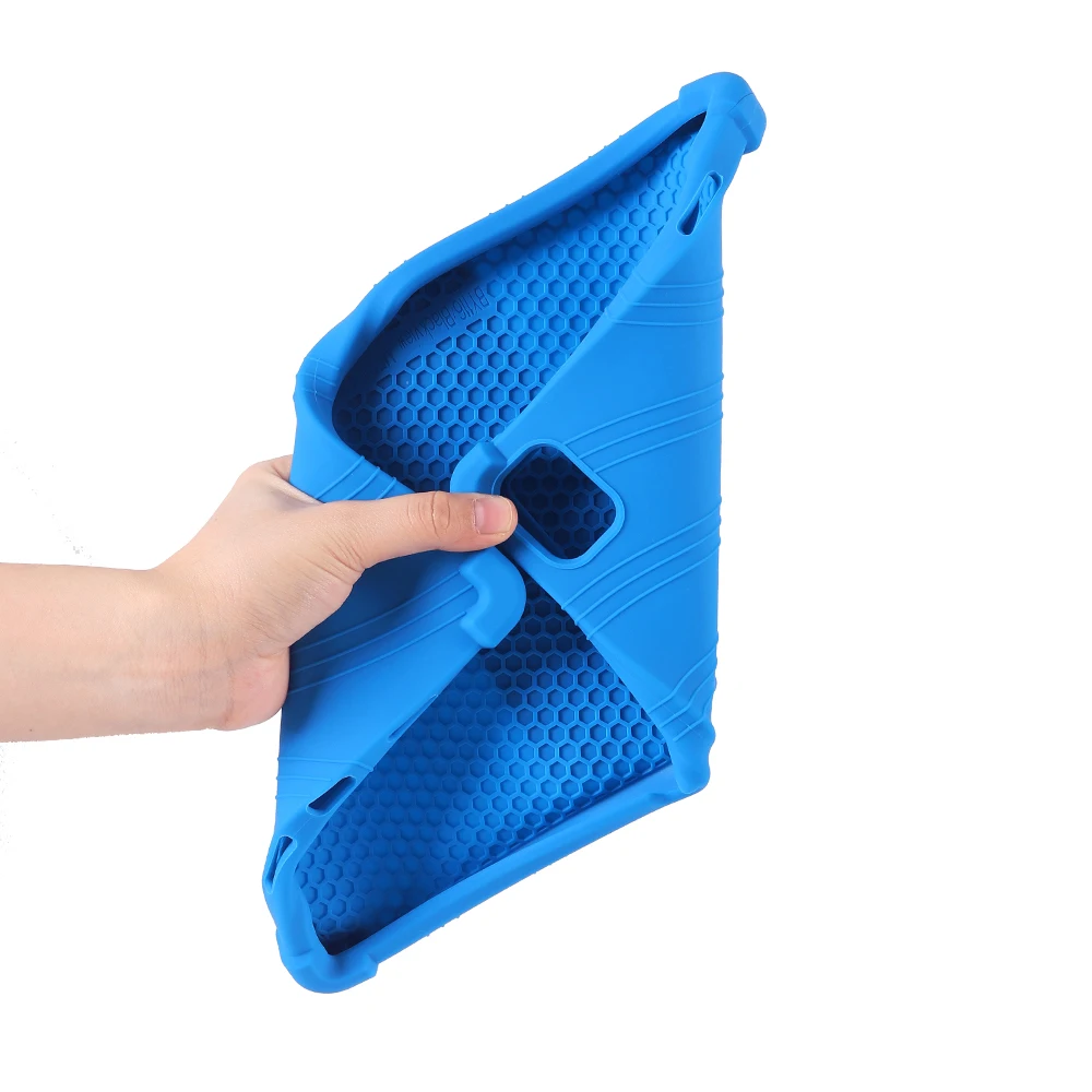 Soft Silicone Shockproof Protective Tablet Case with Adjustable Stand - Kids Safe Cover