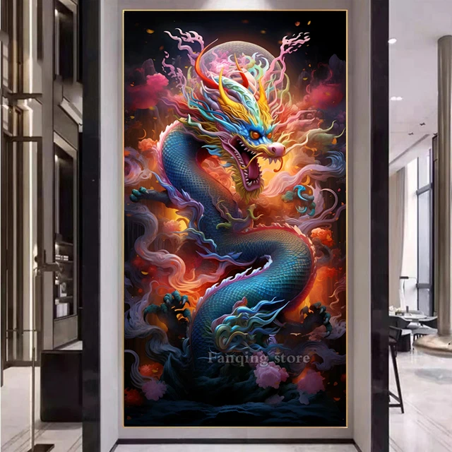 Dragon 5D Diamond Painting Kit Animal Dragon Diamond Mosaic Animal Full  Diamond Embroidery Painting DIY Home Decor Gift - AliExpress