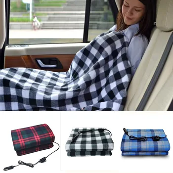 12V Car Electric Heated Blanket Mat For Cold Weather Winter Warm Travel Electric Heated Blanket Mattress For Car Trucks RV Campe 1