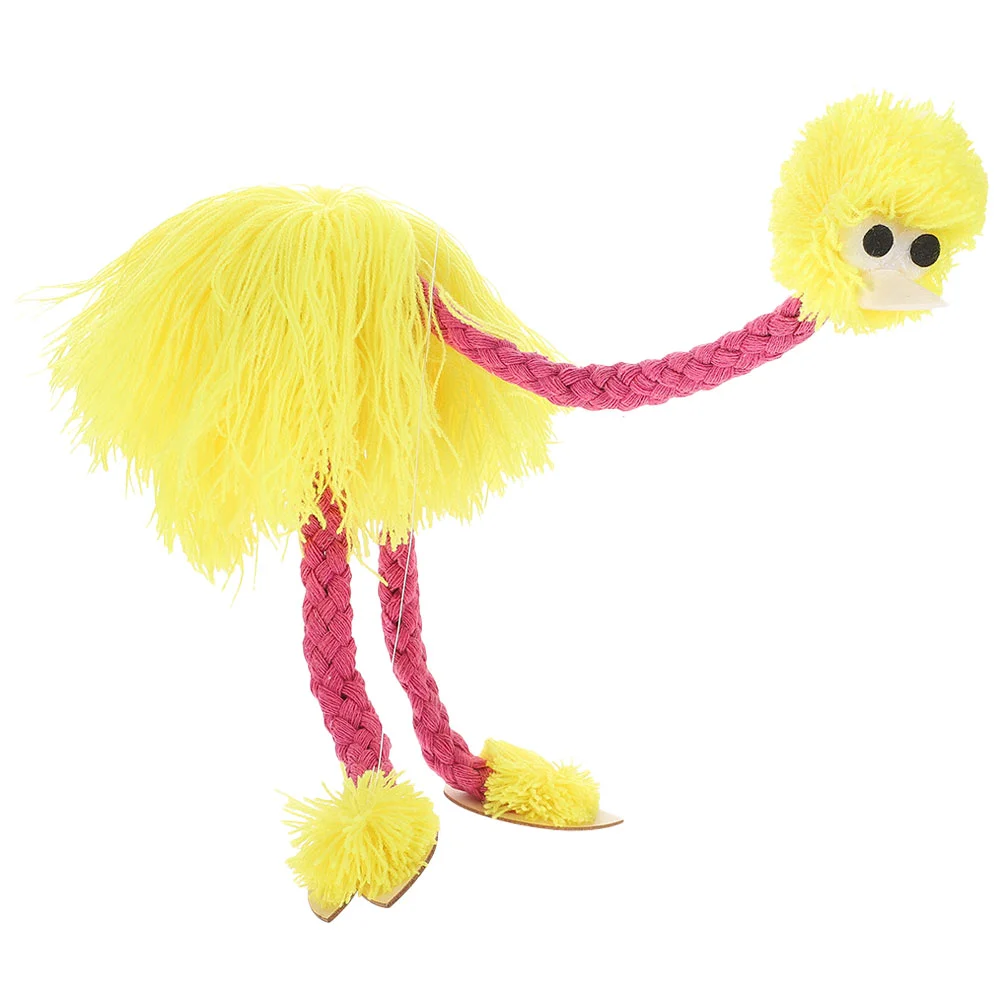 Puzzle Ostrich Marionette Child Animal Hand Puppets for Babies Pine Plush Marionettes airborne scooter boy jigsaw puzzle personalize wooden boxes wooden animal puzzle