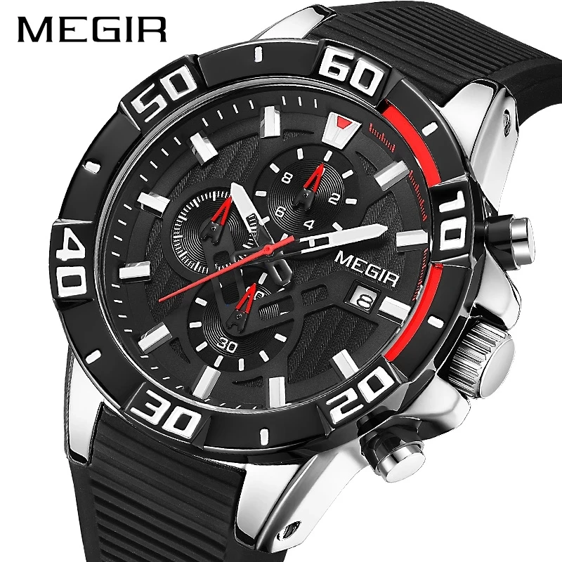 

MEGIR Brand Men Watch Fashion Luminous Waterproof Men Watch Outdoor Sports Watches Multifunctional Chronograph Reloj Hombre 2121