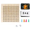 Wooden 99 Multiplication Board Montessori Arithmetic Toys Multiplication Table Math Learning Counting Teaching Aids for Kids 6