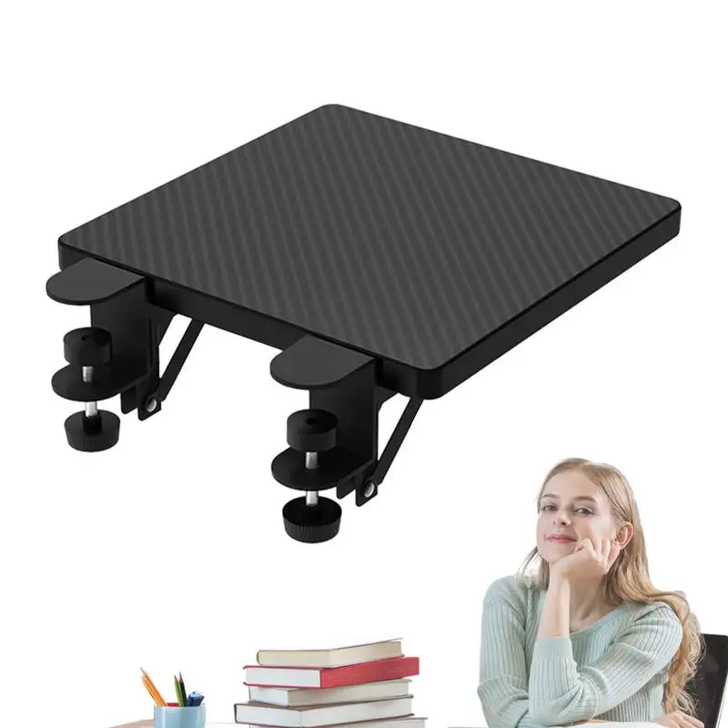 

Desk Extender Shelf Desk Clamp Shelf Desk Attachment Clamp on Shelf Table Extender Arm Rest for Desk Ergonomic Foldable Elbow