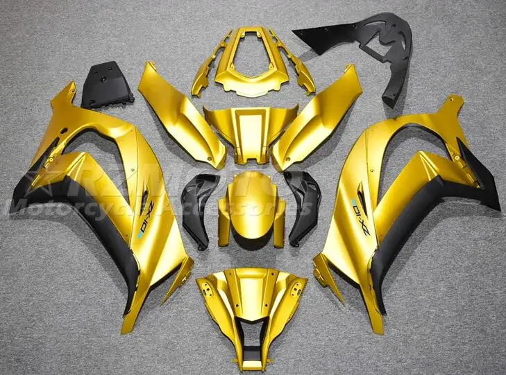 

Комплект обтекателей из АБС-пластика, 4 подарка, подходит для Kawasaki ZX-10R ZX10R 2011 2012 2013 2014 11 12 13 14 15, комплект кузова с золотым матовым покрытием