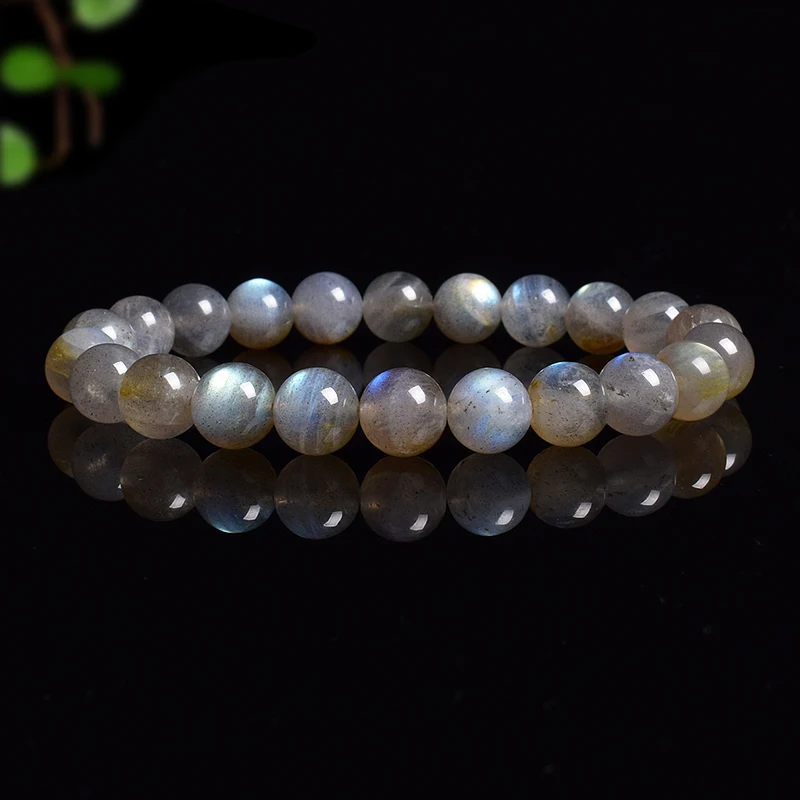 Bracelet Spectrolite - Pierres boules 12mm - France Minéraux