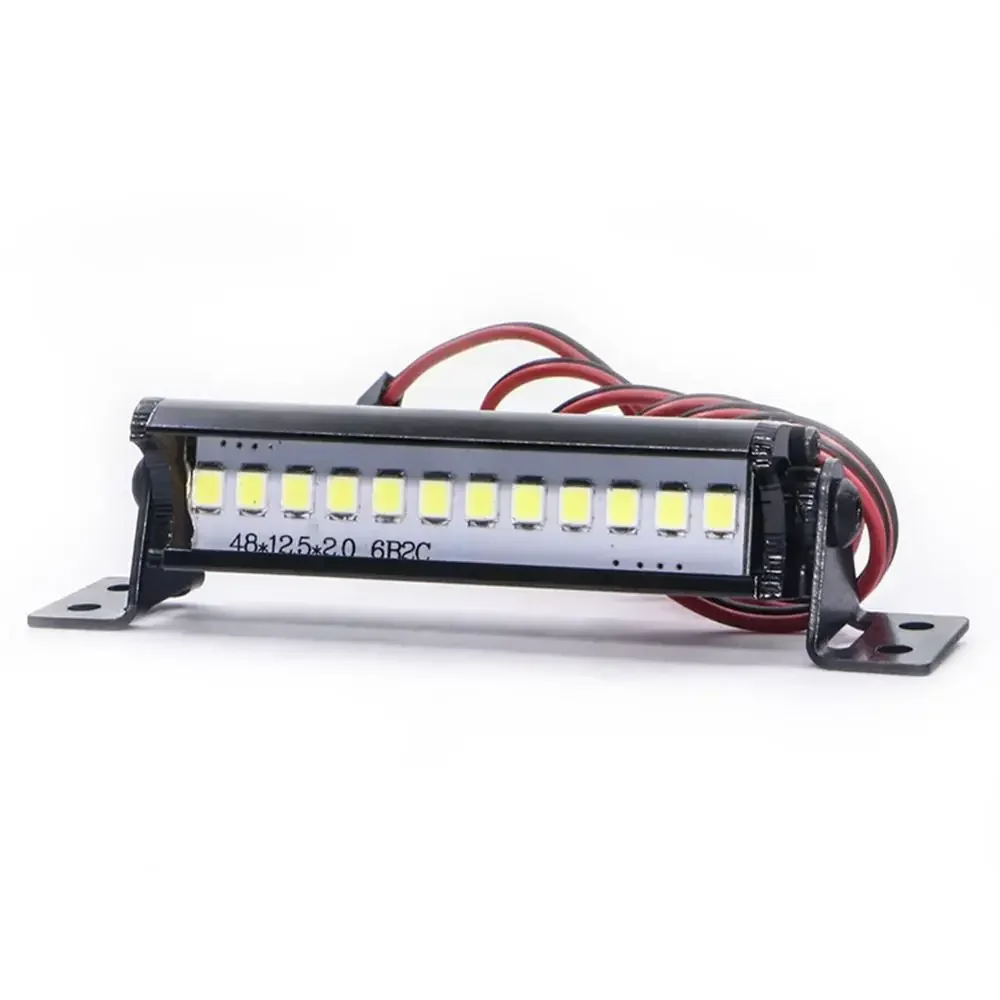

Universal 55mm 12 LED Truck Roof Light Environmental Protection and Durability for 1/10 RC Car Model Part Accessories