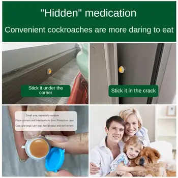 8 قطعة/الوحدة فعالة صرصور القاتل الطعم ملصق الطعم المبيدات الحشرية الخاصة علة خنفساء رفض مكافحة الآفات - Image 3