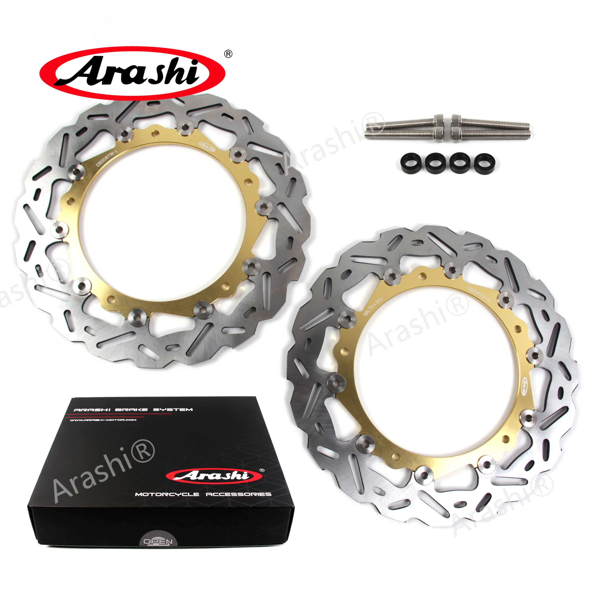 

Arashi CNC Oversize Full Floating Front Brake Disc Rotor For BMW R1200GS 2013 - 2018 / R 1200 GS - ABS 2014-2018 2015 2016 2017