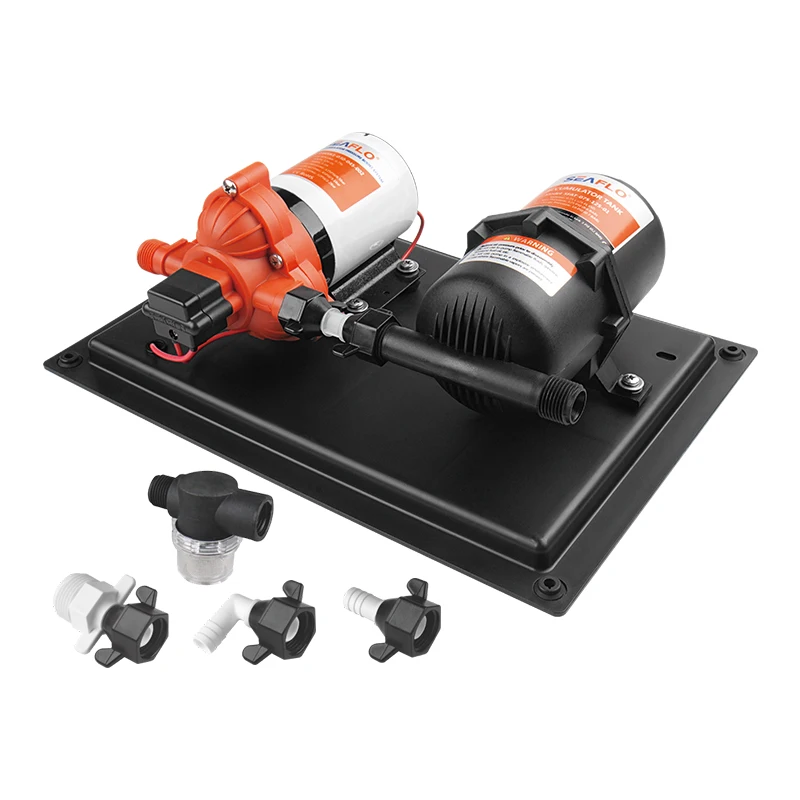 

SEAFLO 3.0 GPM 12V Water Pump with Integrated Accumulator Tank
